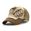 oly-17619a8d23c57ebda3d6af9cc9677f3e Wholesale Factory Direct Sales Fist Baseball Hat for Men and Women Trendy Fashion Letter Rivet Casual Peaked Cap