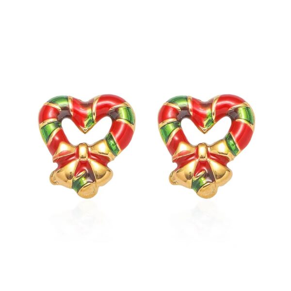 Wholesale Earrings for Stainless Steel Christmas Earrings Niche Elegant Bell Earrings