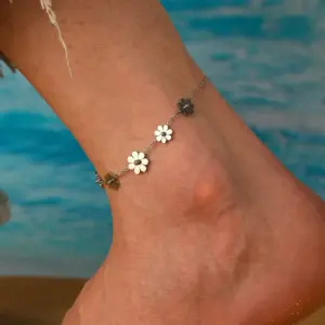 Steel Chrysanthemum Anklet