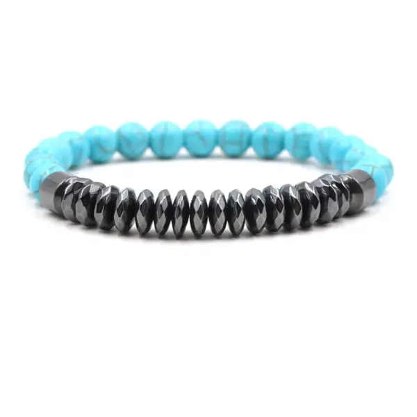 Wholesale Simple Style Geometric Natural Stone Beaded Bracelets 1 Piece