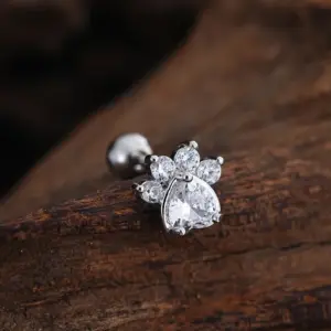 3447 Silver / Ear Studs