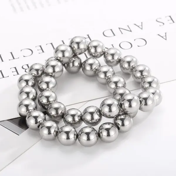 Wholesale PVD Coated 18K Gold Plated Geometric Stainless Steel Casual Simple Style Waterproof Non Tarnish Bracelets