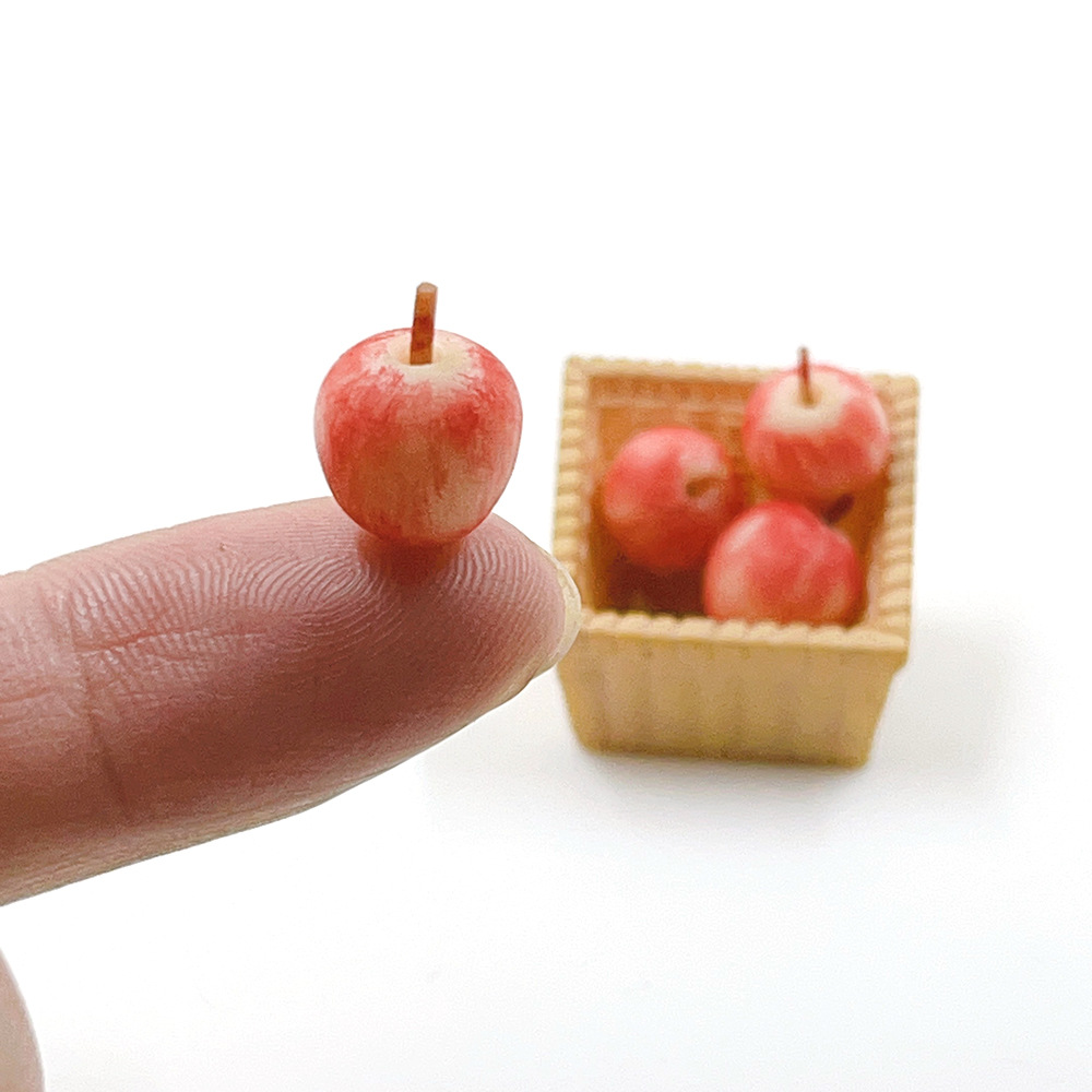 Wholesale 1:12 Dollhouse Aessories - Miniature Realistic Ft Toys: Apple, Pear, Orange, Mango