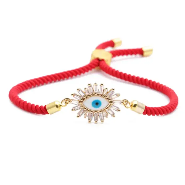 Wholesale Hot-selling Copper Micro-inlaid Zircon Devil's Eye Bracelet