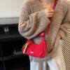 Wholesale Vintage-style suede bag, shoulder bag, underarm bag, crossbody bag