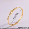 Wholesale 304 Stainless Steel Geometric Solid Color PVD Coated Rhinestones Real Gold Plated 18K Gold Hip-Hop Waterproof Non Tarnish Bangle
