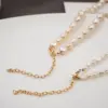 Wholesale Pearl Ferroalloy Vacuum Plating 18K Real Gold Plated Freshwater Pearl Pearl Cable Chain Irregular Necklace