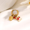 Wholesale Christmas series stainless steel earrings