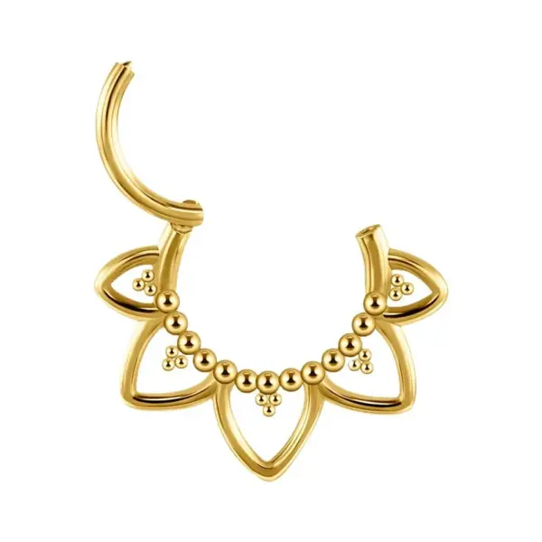 Ion Plating (IP) Leaf Crown Flower 304 Stainless Steel Simple Style Classic Style Waterproof Non Tarnish Earrings