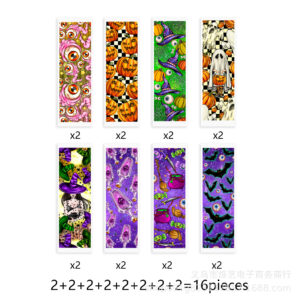 Halloween series transparent crystal label pen sticker waterproof sticker set (16 pieces/set)-9