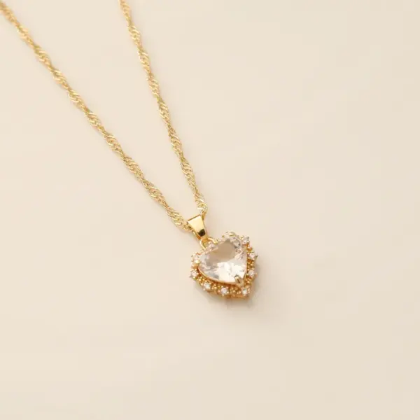Wholesale Alloy Heart Copper Necklaces