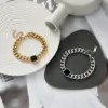 Wholesale Hip-Hop Geometric Stainless Steel No Inlaid Bracelets In Bulk