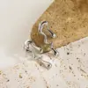 Wholesale 304 Stainless Steel Solid Color PVD Coated Stone-Free 14K Real Gold Plated Classic Style Plating Gold Ear Studs