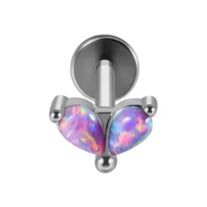 Steel Color-2 Opal Op38 Water Drops / 1.2x6mm