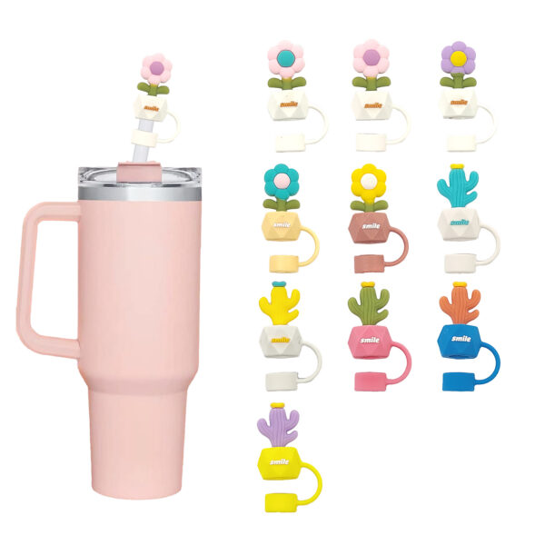 Wholesale New food grade silicone Stanley dust-proof straw cap stanley straw cap straw dust cap