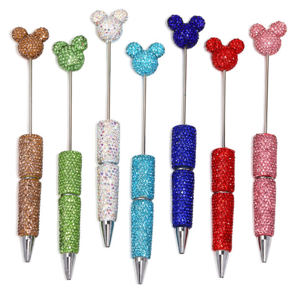 Wholesale Solid color full rhinestone ballpoint pen