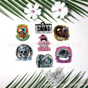 Wholesale Specializing in cross-border best-selling sequined acrylic DIY accessories and jewelry - Skull series from Jingyi Innovation Factory