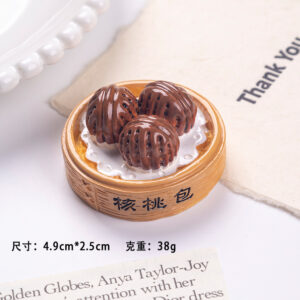 Walnut bun / Add black magnet