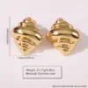 Wholesale 1 Pair Cute Novelty Streetwear Geometric Irregular 304 Stainless Steel Imitation Gold Electroplating Ear Studs