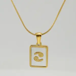 Gold / Cancer-Snake bones chain