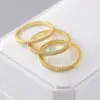 Wholesale Copper 18K Gold Plated Gold Plated Plating Inlay Water Droplets Heart Shape Zircon Open Rings Rings