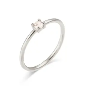 Ea544901s Steel Color / No. 5 / April White Zircon