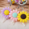 Wholesale sunflower silicone beaded bracelet bag pendant bracelet ladies bracelet keychain