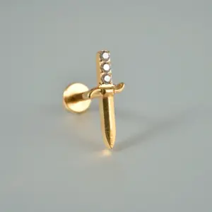 #6 Gold / Rod Thickness * Rod Length 1.2x8mm