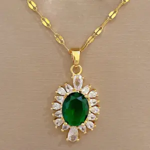 D335 Necklace [Titanium Steel Chain Copper Pendant]]