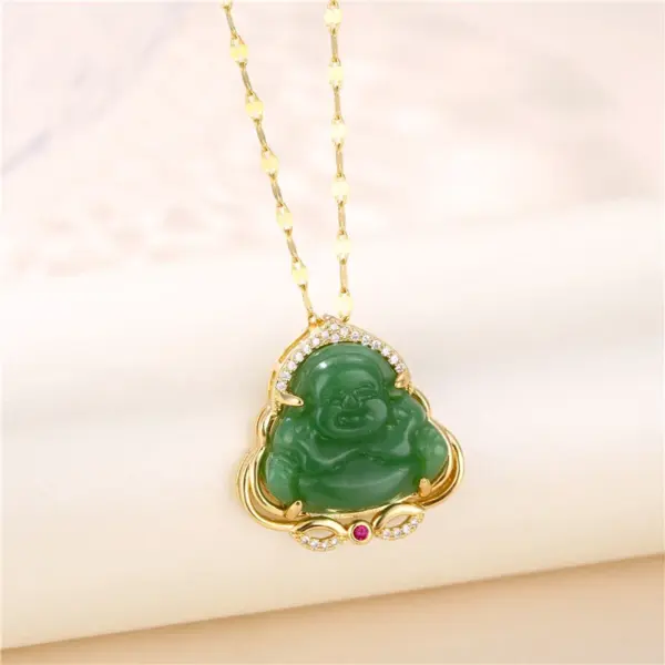 Wholesale Water Plating Vacuum Plating 18K Gold Plated 18K Gold Portrait 201 Stainless Steel Classical 201 Stainless Steel Pendant Necklace