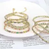European And American New Fashion Copper Chain Inlaid Zircon Oil ipping Devil's Eye Bracelet
