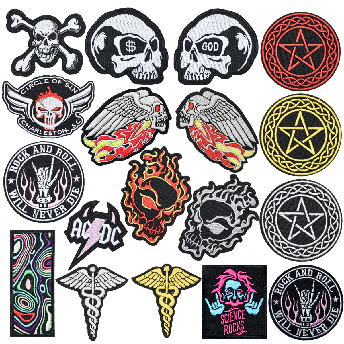 Wholesale Ghost head skull patch