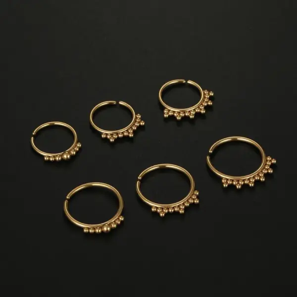 Wholesale Simple Style Geometric Stainless Steel Plating Nose Ring Nose Pin