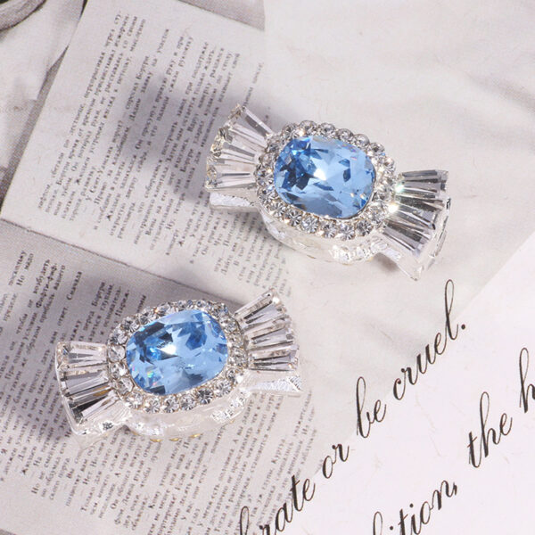 Wholesale Alloy Candy 3D Rhinestone DIY Straight Hole Beads