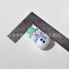 Wholesale Perforated Soft Rubber Cartoon Snowman Hat Beads
