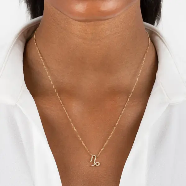 Copper Cable Chain Plating Inlay Constellation Zircon Pendant Necklace