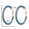 Wholesale Christmas and Independence Day Gradient Color Earrings