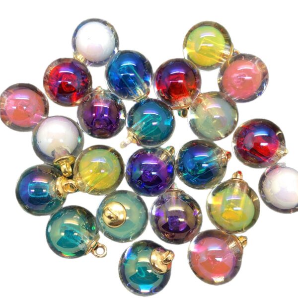 Wholesale in stock 16mmAB Color Bead Pendant Bead Earrings DIY Pendant Bracelet Crafts Decorative Buckle