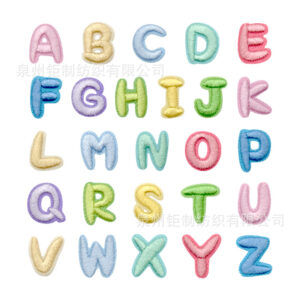 A set of mixed color letters (hot melt glue)