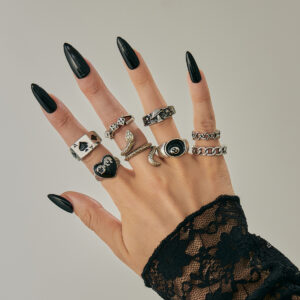 07 ancient silver 6645 / Free size