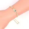 Wholesale Fatifa Palm Bracelet Blue Eye Pendant Micro Diamond Set Bracelet Wholesale