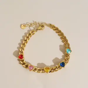 Aks959 Gold Colored Loving Heart