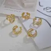 Wholesale PVD Coated Real Gold Plated 14K Gold Geometric 304 Stainless Steel Fashion Waterproof Non Tarnish