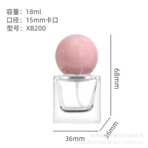 18ml XB200 silver nozzle powder ball cover; transparent