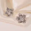 1 Pair Sweet Flower Plating 304 Stainless Steel Imitation Gold Electroplating Ear Studs