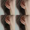 Wholesale 1 Pair Simple Style U Shape Plating Brass Zircon Ear Studs