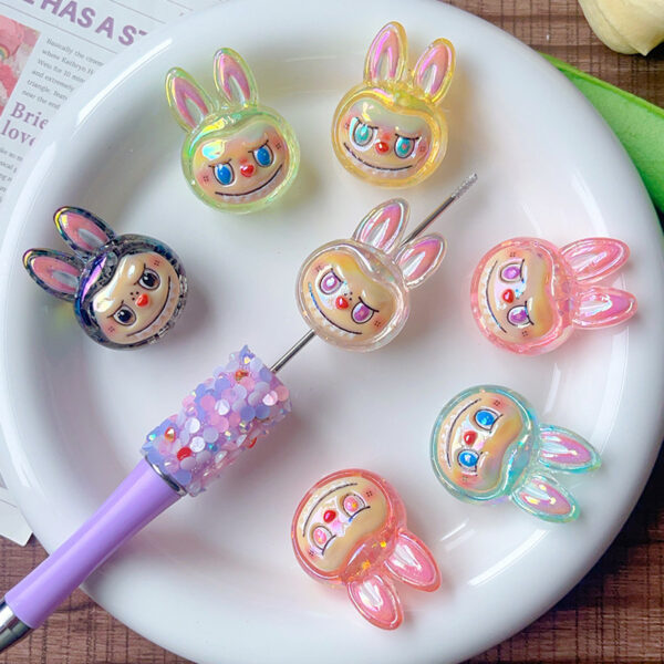 Wholesale Color-plated 3D cartoon beads