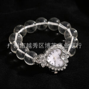 Silver love bracelet watch