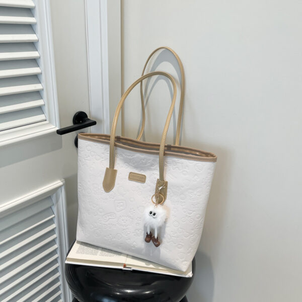 oly-18e0f019081fc647aa54cdbd0b5cc7ed Wholesale Simple Casual Large-Capacity Bag for Women Spring and Summer Fashion Versatile Tote Bag for Work and Commuting Shoulder Bag