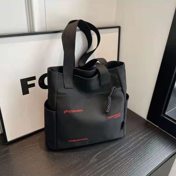 Wholesale Canvas bag for women ins Mori all-match shoulder bag large capacity book loading student class commuter bag portable cloth bag